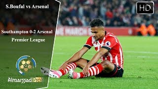 Sofian Boufal vs Arsenal 10052017 HD تحركات سفيان بوفال أمام ارسنال [upl. by Ladew479]