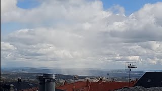 Tormentas de nieve muy locales con aparato eléctrico por zonas de Madrid y Guadalajara 26 Marzo 2024 [upl. by Brandi]