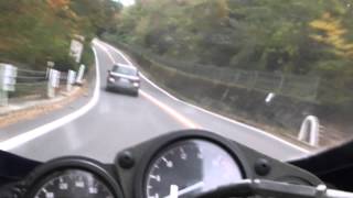 奥多摩周遊道路 FZR250R カメラテスト [upl. by Eentirb]