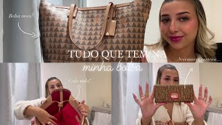 ORGANIZANDO MINHA BOLSA  🎀✨Tudo que tem na minha BOLSA  BOLSA NOVA [upl. by Madriene]