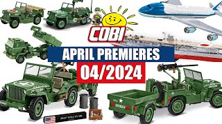 📅 April premieres from COBI  042024  Himars Planes cars cobi bricks [upl. by Mehetabel]