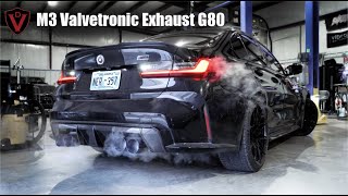 iNSANE SOUNDING BMW M3 Competition Exhaust Sound  Install  Before and After Valvetronic Designs [upl. by Sugirdor]