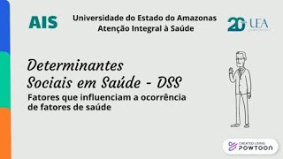 Determinantes Sociais em Saúde DSS [upl. by Safoelc]