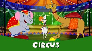 Circus  Rhymes In Hindi  Hindi Balgeet  Hindi Rhymes  Hindi Poems  Hindi Kids Songs [upl. by Naillij]