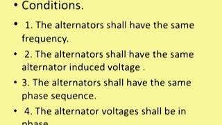 WMSEM3L38 SYNCHRONIZING OF ALTERNATOR [upl. by Ramon421]