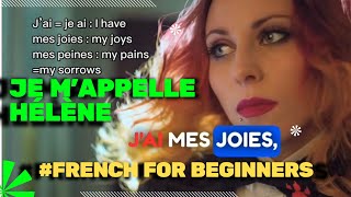 Je m’appelle Helene lyrics Hélène paroles learnfrench with frenchsongs french [upl. by Raphael]