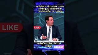 Ratinho Jr Fala sobre as escolas do Paraná noticias ratinhojunior cívicomilitar paraná shorts [upl. by Judsen]