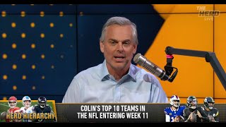 THE HERD  Colin Cowherds WILD Top 10 NFL Teams Detroit Lions DROP Bills Rise Commanders Drop [upl. by Screens]