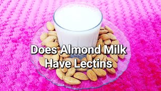 Does Almond Milk Contain Lectins Does Almond Milk Have Lectins Is Almond Milk High in Lectins [upl. by Attenal394]