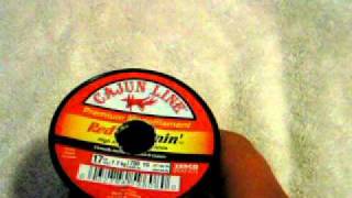 Cajun line red lightning fishing line product review [upl. by Alithia]