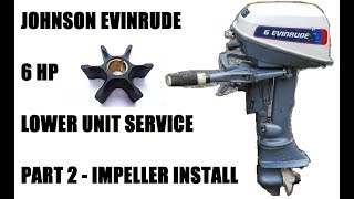 Johnson Evinrude 6 Hp Replace Impeller  Part 23 [upl. by Berkin]