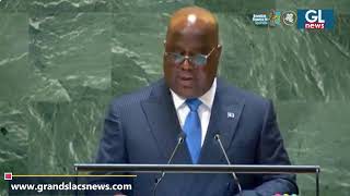 Direct  Félix Tshisekedi à la tribune de la 79ème assemblée générale des NationsUnies [upl. by Naoj]