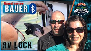 0135091 BAUER Bluetooth RV Entry Lock An honest Review and Installation [upl. by Ahsiat225]