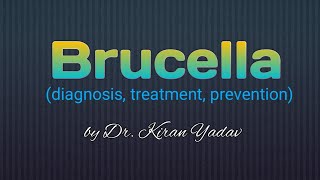 Microbiology lectureBrucella diagnosis treatment preventionBrucella microbiology [upl. by Ynohtnacram]