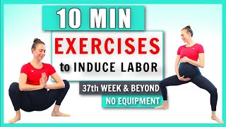 10 min Exercises To Induce Labor Naturally at Home I How to Help Labor Progress I Activating Labor [upl. by Nahgeem]