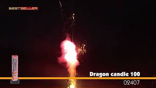 02407 Dragon candle 100  vuurwerkkopennl [upl. by Oramlub575]