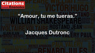 Amour tu me tueras  Jacques Dutronc [upl. by Powder]