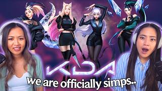 OFFICIAL KDA SIMPS 🥵🔥 First Time Reacting to KDA POPSTARS MORE VILLAIN League of Legends [upl. by Sirrah]