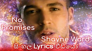 Shayne Ward  No Promises  Sinhala Lyrics [upl. by Latashia800]