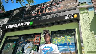 I WENT TO THE BEST PIZZA SHOP IN NYC 🤤 CUTS amp SLICES BEST PIZZA ON EARTH [upl. by Ettenawtna]