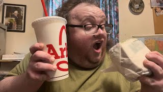 Trying a Marketfresh sandwich at Arby’s Mukbang [upl. by Parlin]