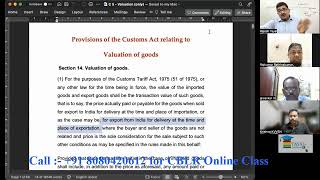 The Customs Act 1962 I Lecture 20 I Valuation [upl. by Pappano267]