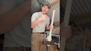 Making an Ash and Oak handle for a double bit axe head ireland axe handtools woodwork [upl. by Weider60]