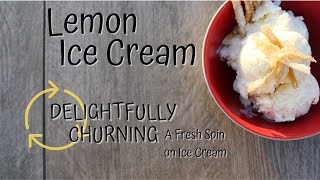 Sweet Lemon Ice Cream Recipe  KitchenAid [upl. by Heriberto697]