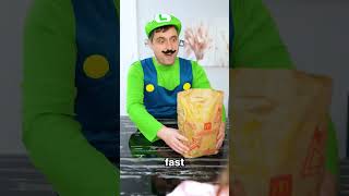 Never Choose Fast Food Over Pasta supermario familygamestories [upl. by Eilsel]