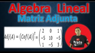 quotquot📜ALGEBRA LINEAL📜quotquot Demostrando Propiedades con la matriz adjunta [upl. by Nicolais]