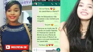 Minha conversa com a Flavia do canal Manu e Flavia parte 1 [upl. by Suiravad]