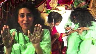 Karisma Kapoor Mehendi Scene Shooting Film quotJeetquot 1996 [upl. by Salis410]