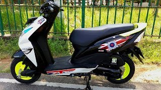 Honda Dio Modified Stickering Designs  Car Accessories Modified [upl. by Walley]