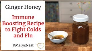 How to Make Ginger Honey  A Natural Home Remedy for Colds and Flu [upl. by Emmeline]