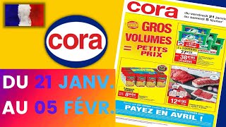 catalogue CORA du 21 janvier au 5 février 2022 🔴 Arrivage  FRANCE [upl. by Vitkun942]