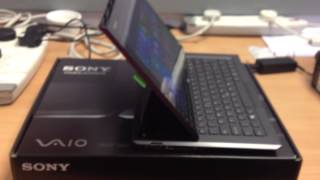 Sony Vaio Duo 11 SVD1121Q2EB Windows 8 [upl. by Kronick710]