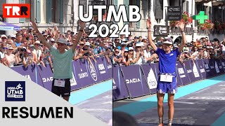 Resumen carrera UTMB 2024  El año en que un amateur ganó la carrera y se reventó el récord femenino [upl. by Vary]