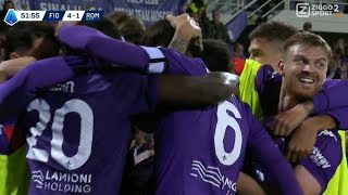 Eduardo Bove Goal Fiorentina vs Roma 41 All Goals and Extended Highlights [upl. by Cia]