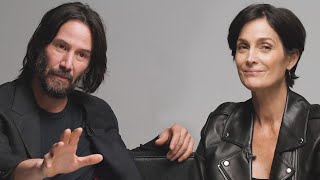 Keanu Reeves and CarrieAnne Moss on making The Matrix Awakens with Epic Games [upl. by Parshall]