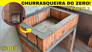 303 Como fazer churrasqueira do zero Parte 1 [upl. by Chuah857]