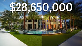 TOURING A 28650000 MEGA MANSION IN FORT LAUDERDALE [upl. by Votaw]