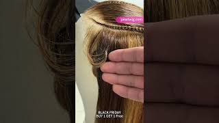 tutorial of the human hair braided wig to care it the high quality hair can strighten can curly [upl. by Garv381]