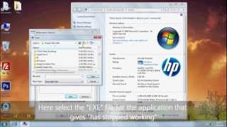 How to Fix quot Has stopped workingquot in windows 7 [upl. by Imuyam2]