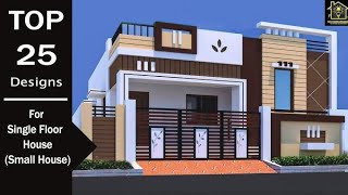 Top 25 House Front Design 💯  single floor House 🏡video akfurnitureagra [upl. by Nunci]