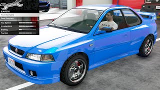 GTA 5  DLC Vehicle Customization  Karin Sultan RS Classic Subaru Impreza 22B STI [upl. by Eidoow]