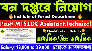 বন দপ্তরে নিয়োগ 2024  Forest department recruitment 2024  Today tripura job news  Wb job news [upl. by Eizus]