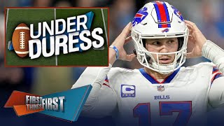 Bills QB Josh Allen headlines Broussards Under Duress List in Week 14  NFL  FIRST THINGS FIRST [upl. by Liv]