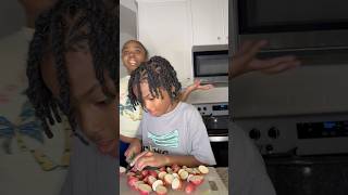 Popeyes Cajun Turkey  Teaching my nephew to cook Part 2 popeyes cookingchannel cooking [upl. by Ailil]