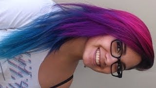 How I Did My Pink Purple Blue and Turquoise Hair [upl. by Morganne]