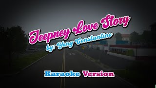 Jeepney Love Story  Yeng Constantino  karaoke [upl. by Eimar]